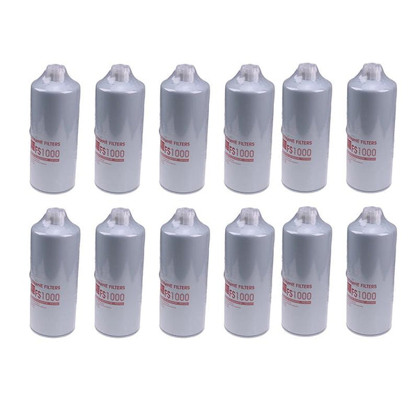 12Pcs Fuel Water Separator Filter for Donaldson P551000 Fleetguard FS1000 Cummins 3329289