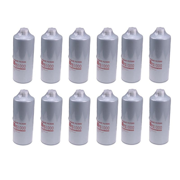 12Pcs Fuel Water Separator Filter for Donaldson P551000 Fleetguard FS1000 Cummins 3329289