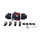 12V 2 Spool Double Acting 13 GPM 3600 PSI Hydraulic Directional Control Valve
