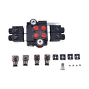 12V 2 Spool Double Acting 13 GPM 3600 PSI Hydraulic Directional Control Valve