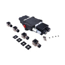 12V 2 Spool Double Acting 13 GPM 3600 PSI Hydraulic Directional Control Valve