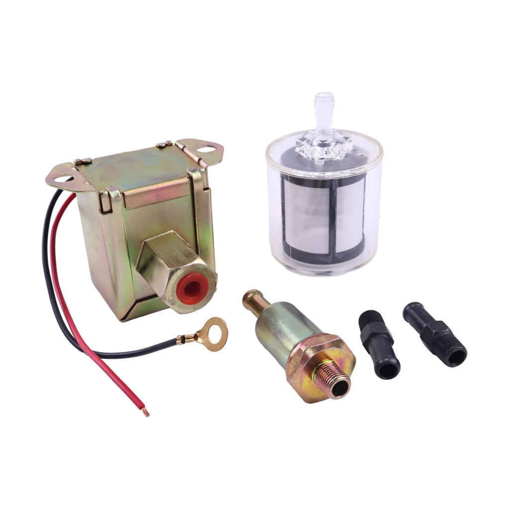12V Fuel Pump 416-5886 with Filter 416-5884 for Caterpillar CAT Loader ...