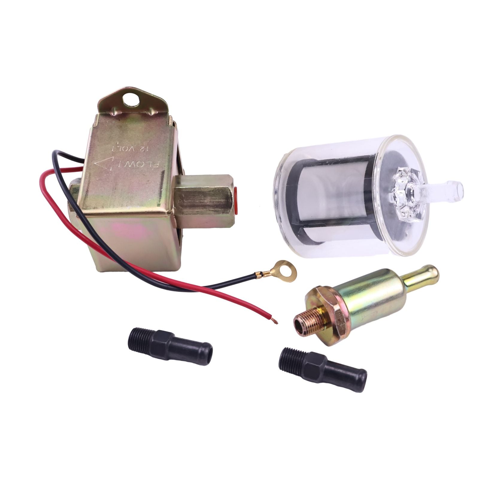 12V Fuel Pump 416-5886 with Filter 416-5884 for Caterpillar CAT Loader ...