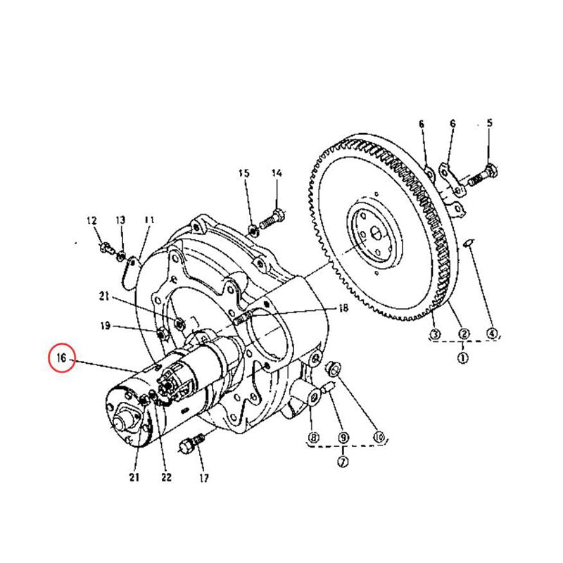 12V 9T Starter Motor 15221-63014 15221-63016 15221-63010 for Kubota Engine Z750 Z751 D1302 D1402 Tractor L175 L185DT L185F L1500 L1501