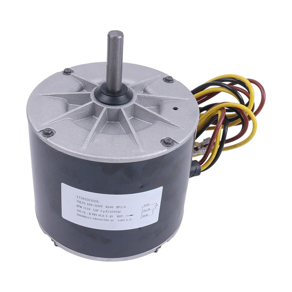 1/4 HP 208-230 Volt 1100 RPM Condenser Fan Motor Y7S623C835L HC39GE226 1185924 for Refrigeration Equipment