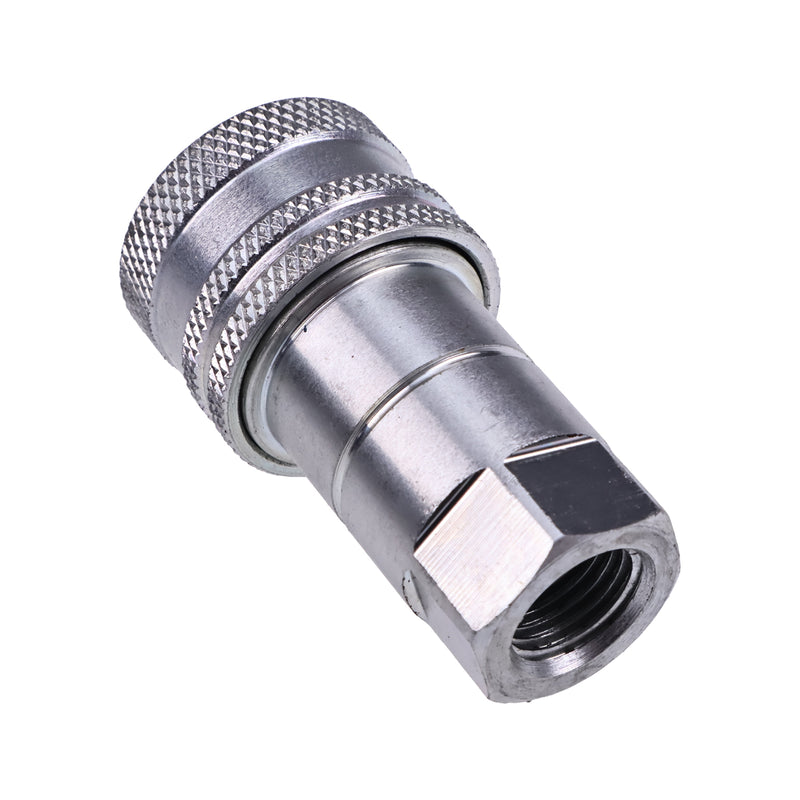1/4" Body x 1/4" BSP Thread Male & Female Hydraulic Coupler Kit for Tractor Loader Excavator