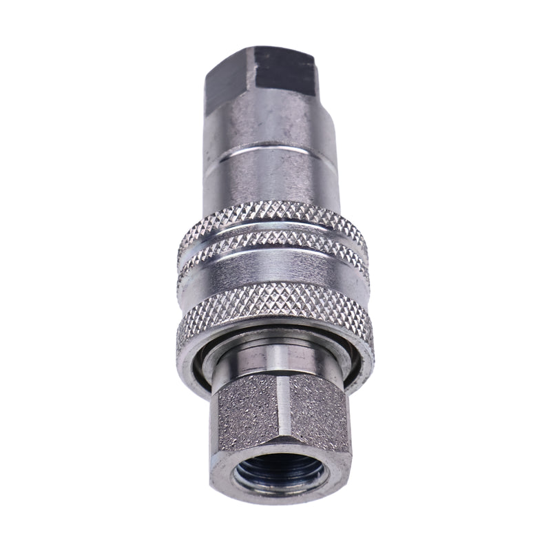 1/4" Body x 1/4" BSP Thread Male & Female Hydraulic Coupler Kit for Tractor Loader Excavator