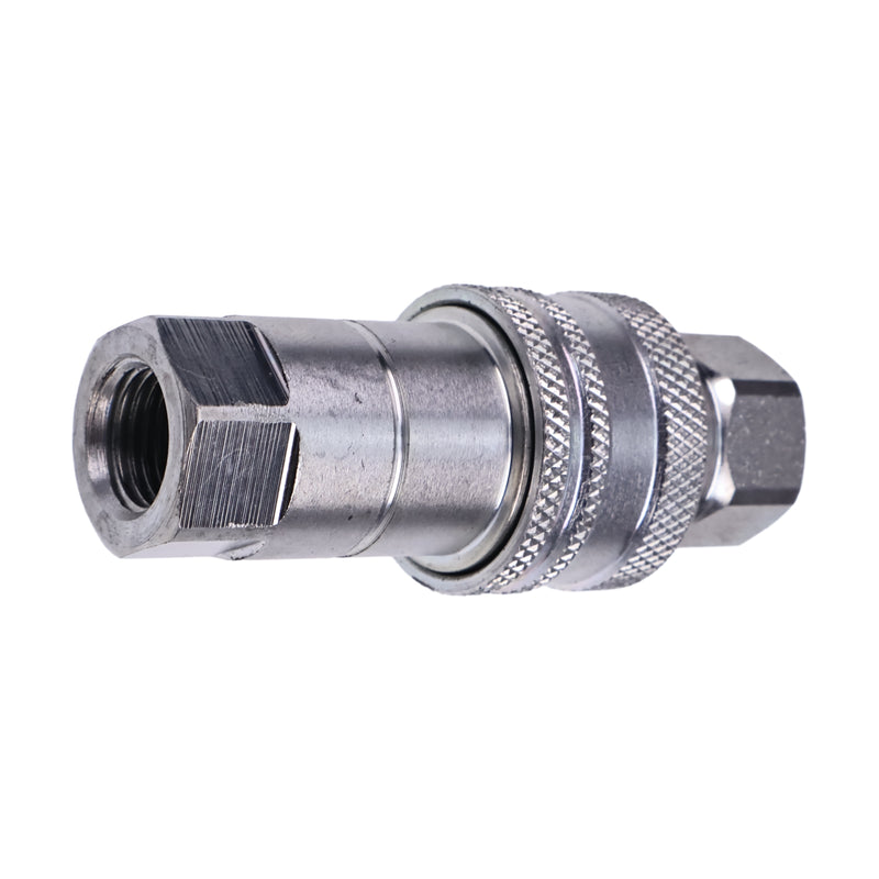 1/4" Body x 1/4" BSP Thread Male & Female Hydraulic Coupler Kit for Tractor Loader Excavator