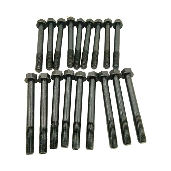 18Pcs Cylinder Head Bolt 1C010-03450 for Kubota Engine V3300 V3600 V3800 Tractor M100 M105 M108 M6800 M8540