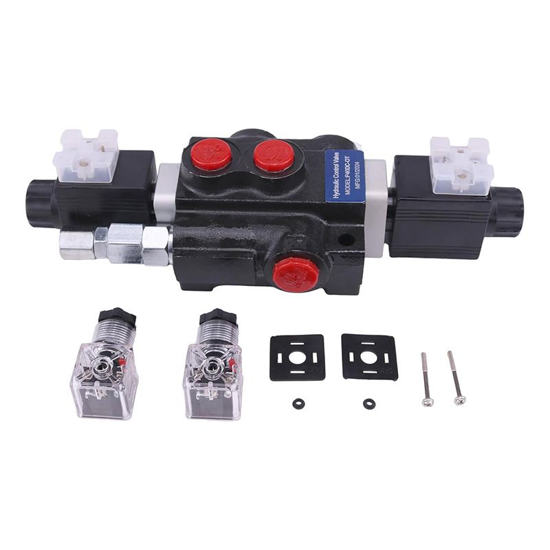 1 Spool Solenoid 12V DC Hydraulic Control Valve Double Acting HCV-S1x13 for Valve 13 GPM 3600 PSI