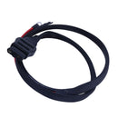 2-Pin Battery Cable Harness Kit Truck Side 61169 8274 with Plug Cover for Western Fisher Snow Plows