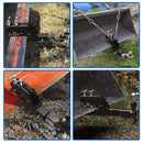 2" Clamp on Trailer Hitch Receiver Tractor Bucket Hitch Non-Slip Ball Mount Adapter for Kubota John Deere Bobcat