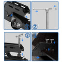 2" Clamp on Trailer Hitch Receiver Tractor Bucket Hitch Non-Slip Ball Mount Adapter for Kubota John Deere Bobcat