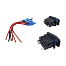 2 Pieces 12V 20A Blue LED 3 Pin SPST ON/Off Rocker Switch for UTV RZR ATV RV Truck Car Automotive Boat