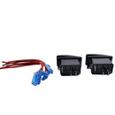 2 Pieces 12V 20A Blue LED 3 Pin SPST ON/Off Rocker Switch for UTV RZR ATV RV Truck Car Automotive Boat