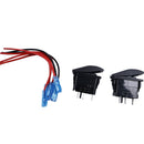 2 Pieces 12V 20A Blue LED 3 Pin SPST ON/Off Rocker Switch for UTV RZR ATV RV Truck Car Automotive Boat