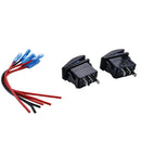 2 Pieces 12V 20A Blue LED 3 Pin SPST ON/Off Rocker Switch for UTV RZR ATV RV Truck Car Automotive Boat