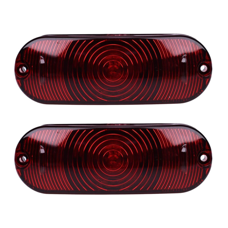 2 Pieces 12V 27W Red Light Assembly 87627854 for CASE Combine 5088 6130 6140 7120 8120 8230 New Holland Loader C227 C232 L213 L223