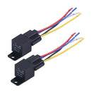 2 Pieces 12V 40A 5 Pins Trim Tilt Motor Relay With Connector 854357-1 876040-7 1504952-1 1324492-6 for Volvo Penta Engine AQ115B AQD21A BB115B AD30A TMD31D AD31 KAD42B TMD41B