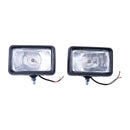 2 Pieces 24V Head Lamp Assembly 417-06-23212 for Komatsu Wheel Loader WA100-3 WA120-3 WA150-3 WA180-3 WA200-3 WA250-3 WA350-3
