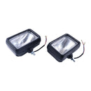 2 Pieces 24V Head Lamp Assembly 417-06-23212 for Komatsu Wheel Loader WA100-3 WA120-3 WA150-3 WA180-3 WA200-3 WA250-3 WA350-3