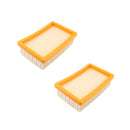 2 Pieces Flat Pleated Filter 2.863-005.0 for Karcher Wet &amp; Dry Vacuum Cleaner WD4 WD5 WD6 WD7 WD5/P WD6PS MV4 MV5 MV6 KWD4 KWD5 KWD6