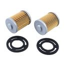 2 Pieces Fuel Pump Filter 35-49088A2 312456 for Mercruiser 120 140 160 165 2.5L 3.0L OMC 80HP 90HP 100HP 140HP 200HP 210HP 215HP 245HP Engine