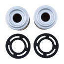2 Pieces Fuel Pump Filter 35-49088A2 312456 for Mercruiser 120 140 160 165 2.5L 3.0L OMC 80HP 90HP 100HP 140HP 200HP 210HP 215HP 245HP Engine