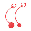 2 Set Red 1/2" Body 1/2" NPT Male Dust Cap &amp; Female Plug Cover for Flat-Face Hydraulic Quick Coupler ISO 16028-A