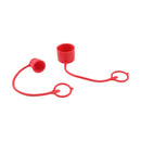 2 Set Red 1/2" Body 1/2" NPT Male Dust Cap &amp; Female Plug Cover for Flat-Face Hydraulic Quick Coupler ISO 16028-A
