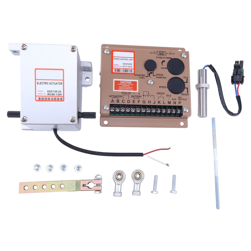 24V Actuator ADC120-24V & Governor ESD5500E & MPU Speed Sensor 3034572 for Generator