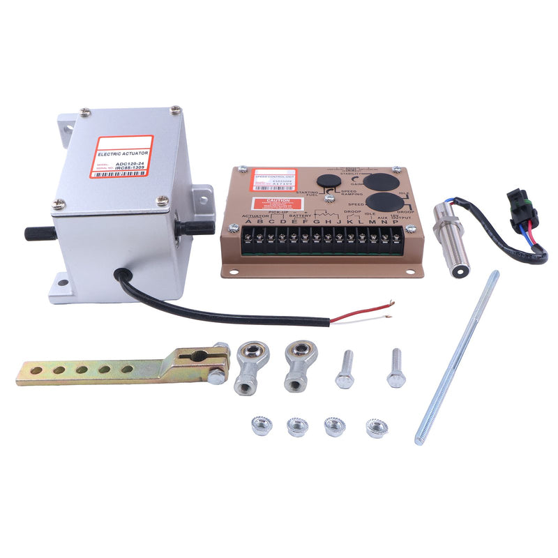 24V Actuator ADC120-24V & Governor ESD5500E & MPU Speed Sensor 3034572 for Generator