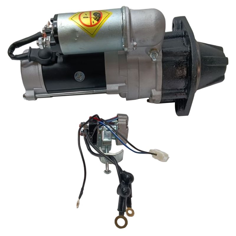 24V 11T Starter Motor 600-813-4421 for Komatsu Engine 6D95 S4D95L-1 Excavator PC120-6 PC100-6 PC200-5 PC210-6 PC220-6
