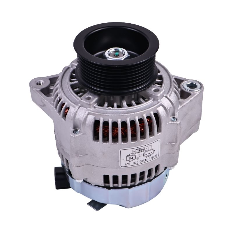 24V 60A Alternator 600-861-6420 for Komatsu Engine SAA4D102E-2 SAA6D107E-1 Excavator PC240LC-8 PC220LC-8 PC200-8