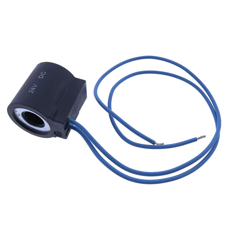 FridayParts 6302024 Solenoid Valve Coil 24V DC With Wire Leads - HydraForce Compatible