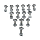 28 Pieces Bumper Bolt & Nut 4A00080-A for Chevrolet Chevelle El Camino Nova Pontiac GTO 1964-1972