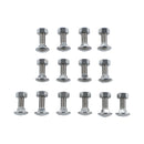 28 Pieces Bumper Bolt & Nut 4A00080-A for Chevrolet Chevelle El Camino Nova Pontiac GTO 1964-1972