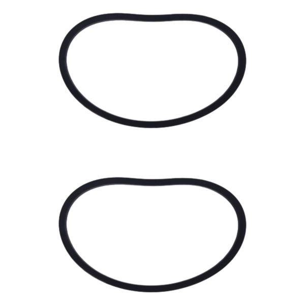 2 Pieces Polyester Cord Cogged Wrapped Belt 6610125080 for Kubota Tractor G1700 G1800 G1900S