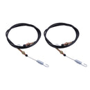 2 Pieces Shifter Cable 2-11082 for Chuck Wagon UTV CW-11 CW-265 CW-413 Land Master LM650 Trail Wagon TW-400 LM-400