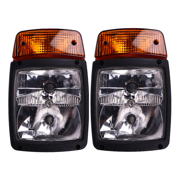 2 Pcs Head Light 700/38500 for JCB Backhoe Loader 1CX 2CX 3CX 4CX 214E 2CXL 2CXU