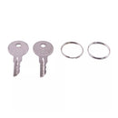 2 Pieces C250 Ignition Key 170151-001 089216-001 for Crown Forklift Wave GPW PE3000 PE4000 PE4500 WP3000
