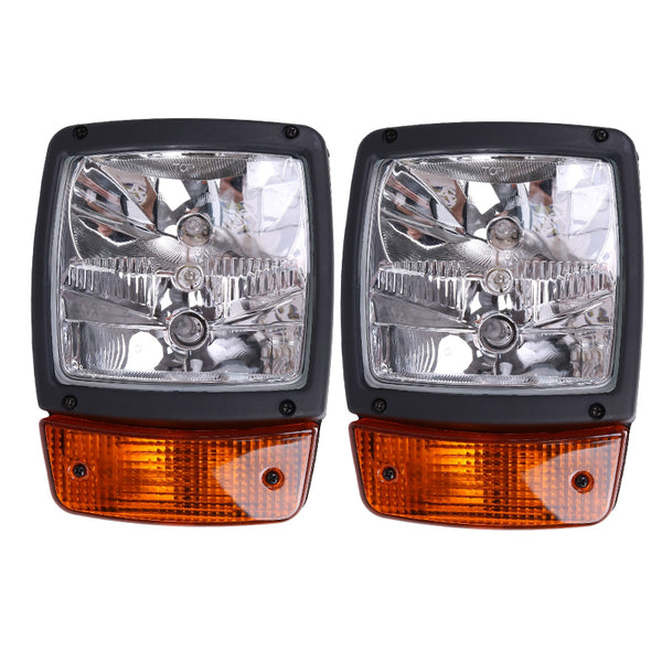 2 Pieces Head Lamp Light 700/50054 700/50055 700/50056 700/50057 for JCB Loader 214S 215S 217S 2CXL 3C 3CX 3CXSM 4C 4CX 406 526