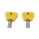 2 Pieces Ignition Key 906591 for Clark Hyster Mitsubishi Forklift