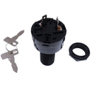 2 Pins Ignition Switch With 2 Keys 1018414-01 1025715-01 for Club Car Golf Cart DS 48-Volt Electric 1996-2002 Precedent