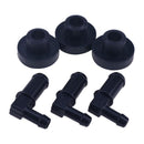 3 Pieces Fuel Tank Stem & Bushing Kit 532139277 532003645 for Husqvarna Craftsman AYP Poulan Pro Roper and Weed Eater