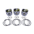 3 PCS Piston Set 16483-21112 for Kubota Engine D1503