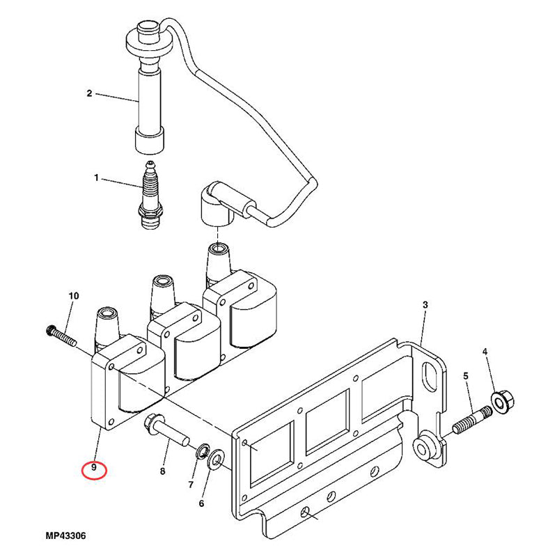 3 Pieces OEM Ignition Coil MIA11721 for Yanmar Engine 3TNV70 John Deere Gator Utility Vehicle XUV UV72 4X4 XUV825i