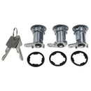 3pcs Door Lock Cylinder with Keys 8122874K3 for Jeep CJ Wrangler YJ Cherokee XJ 84-90