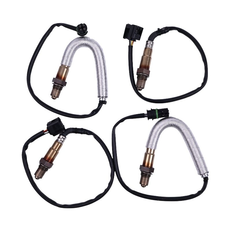 4 Pcs Upstream & Downstream O2 Oxygen Sensor 11787576673 11787545074 for BMW 550i 650i 750i 750Li X5 X6 4.4L V8