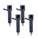 4 Pieces Fuel Injector 714320-53100 714339-53200 for Yanmar Engine L100V L100N
